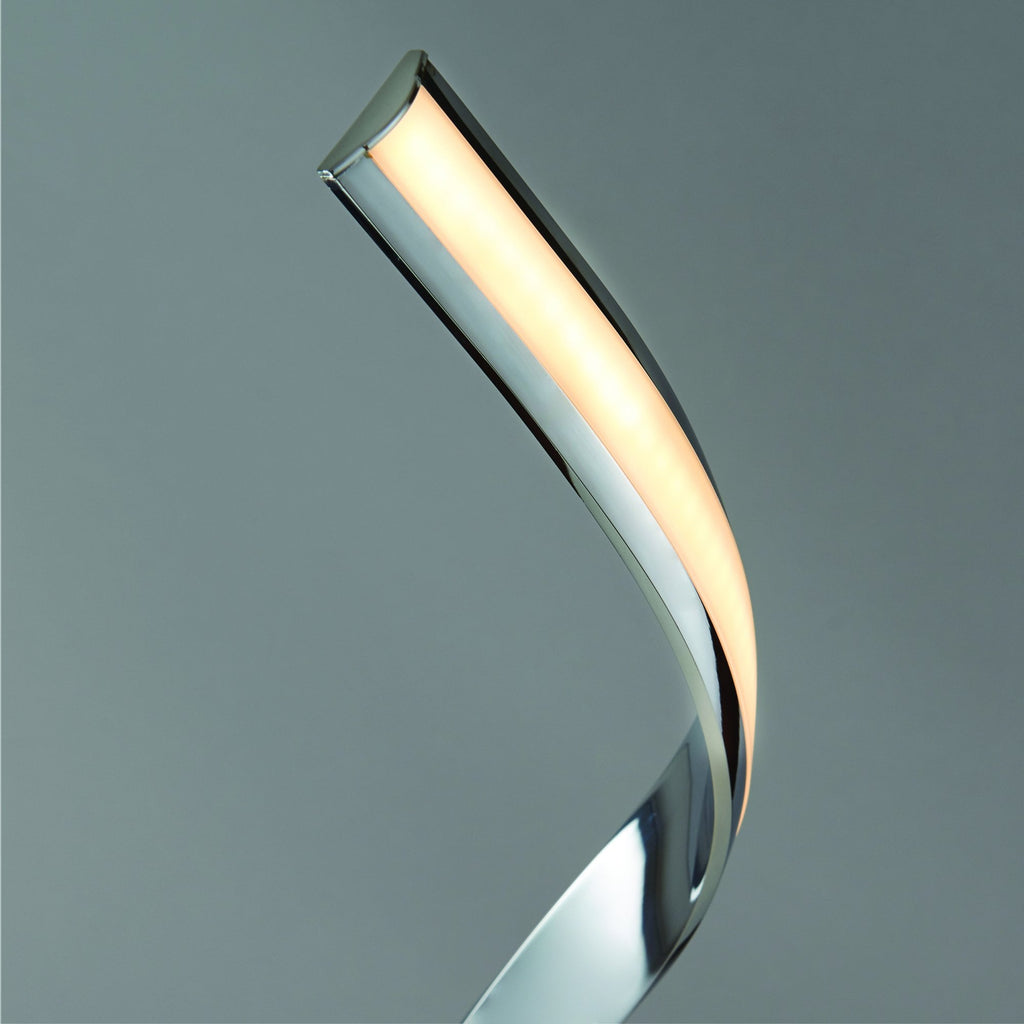 76395 Aria LED 1 Light Floor Lamp Chrome Acrylic