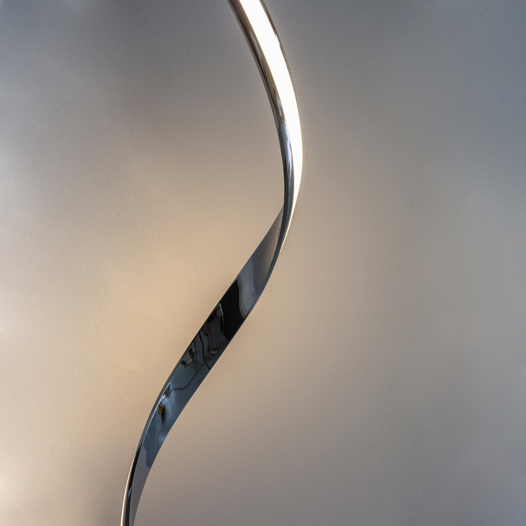 76395 Aria LED 1 Light Floor Lamp Chrome Acrylic
