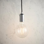 76573 Studio 1 Light Pendant Chrome