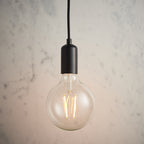 76581 Studio 1 Light Pendant Black (S)