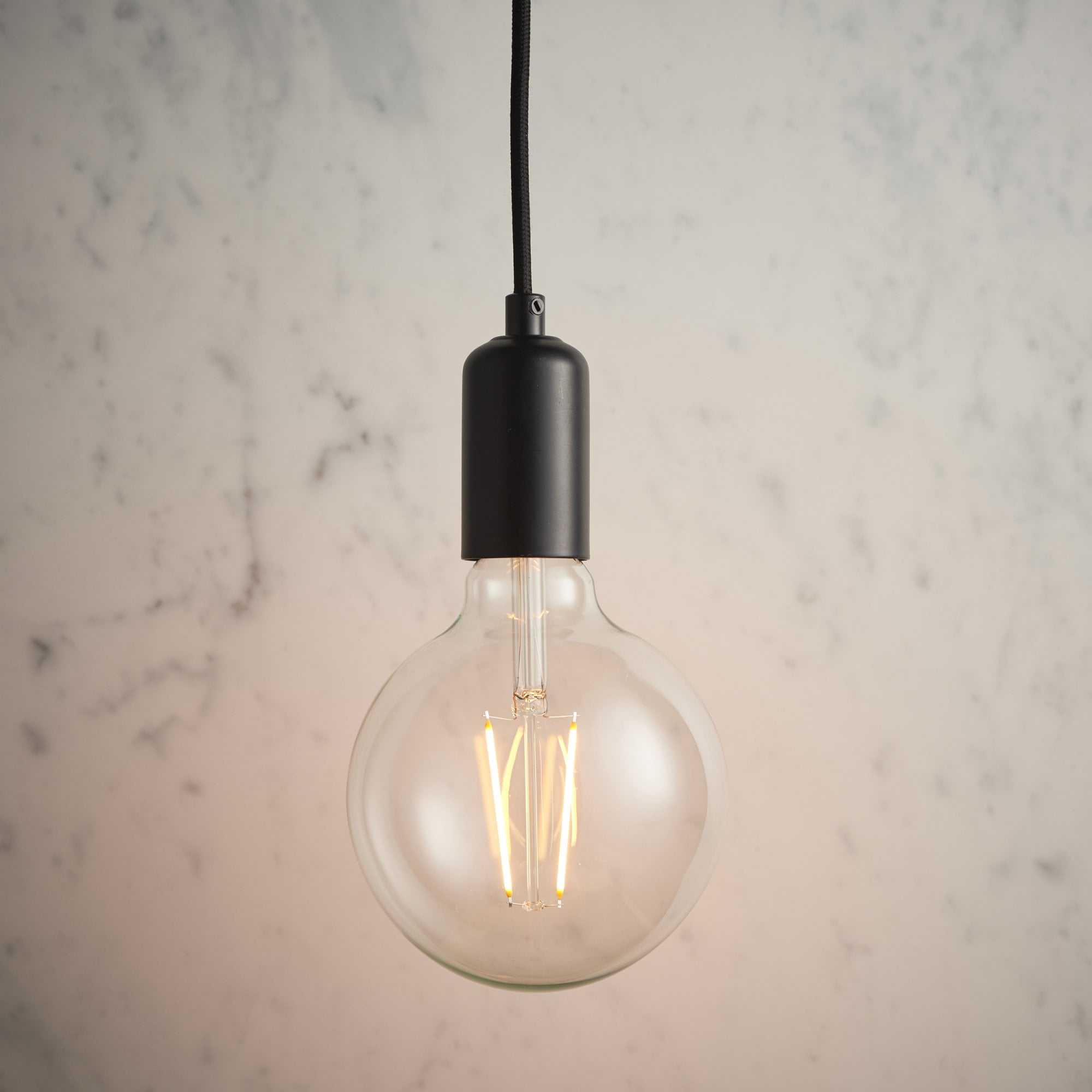76581 Studio 1 Light Pendant Black (S)