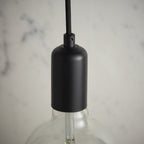 76581 Studio 1 Light Pendant Black (S)