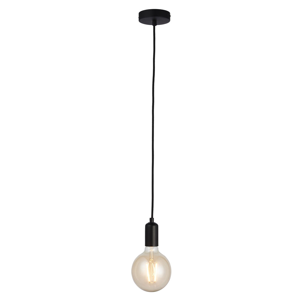 76581 Studio 1 Light Pendant Black (S)