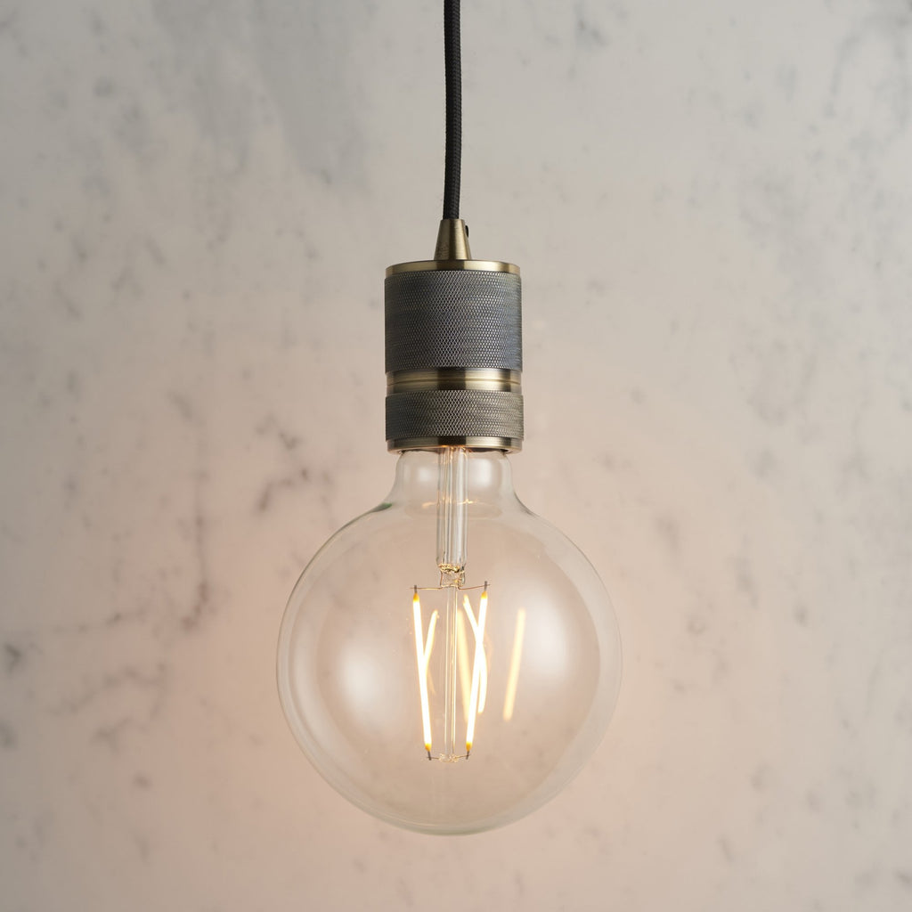 76587 Urban 1 Light Pendant Brass