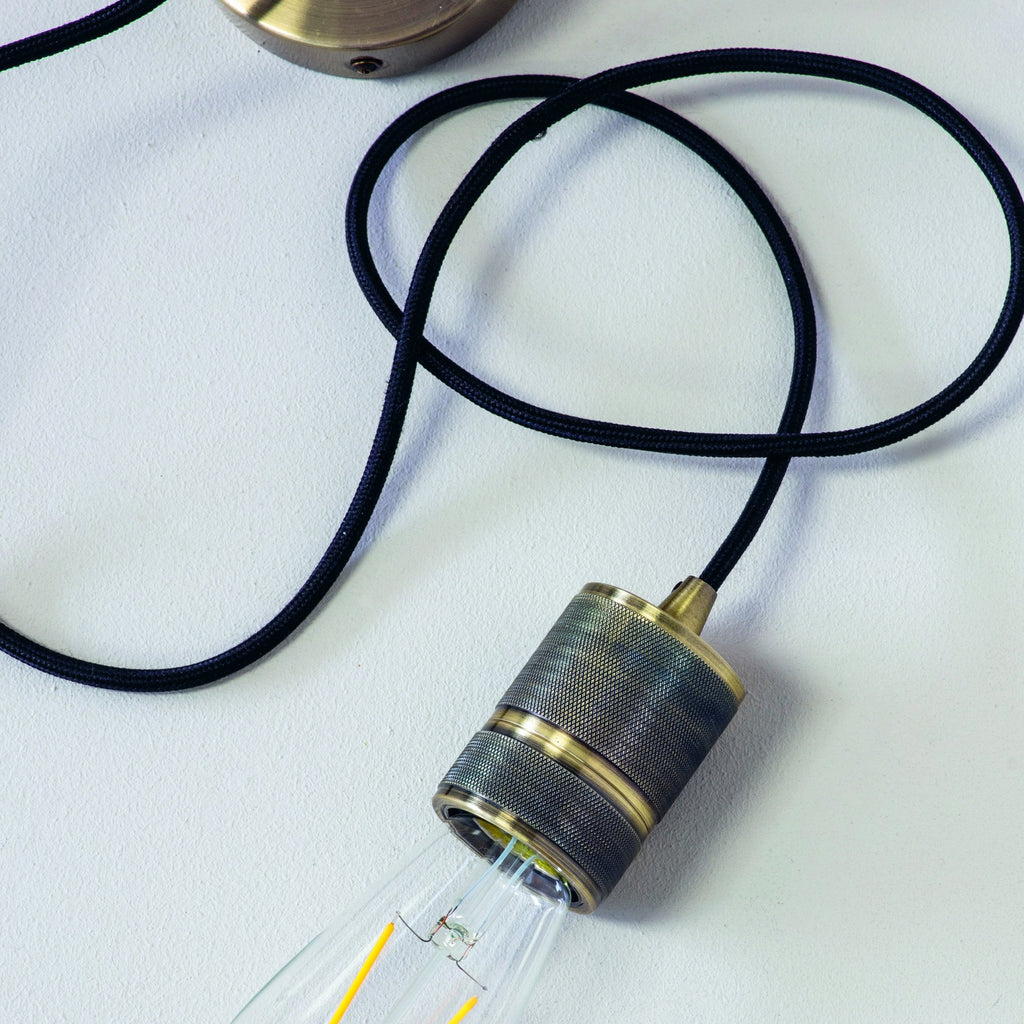 76587 Urban 1 Light Pendant Brass