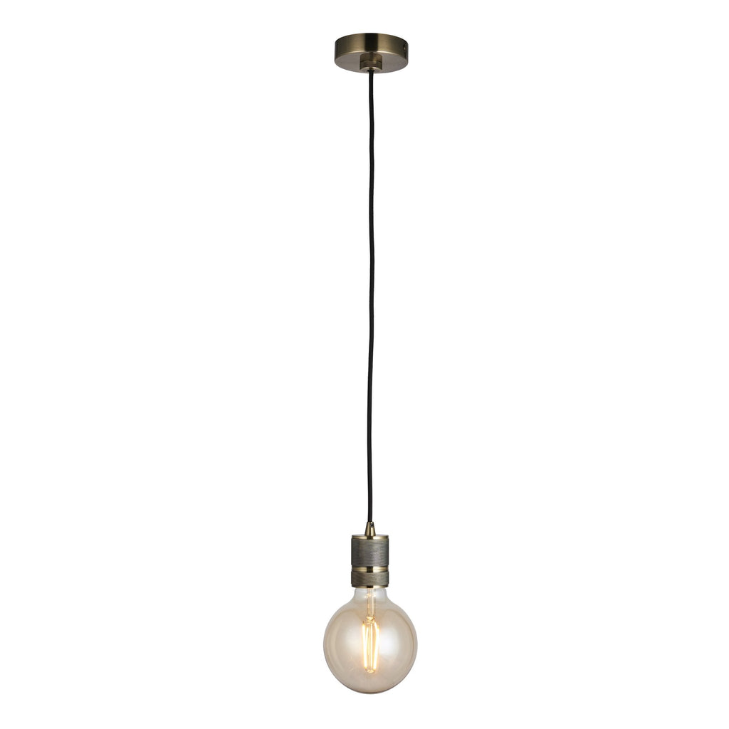 76587 Urban 1 Light Pendant Brass