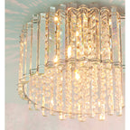 78698 Hanna 4 Light Flush Ceiling Light Crystal Chrome