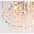 78698 Hanna 4 Light Flush Ceiling Light Crystal Chrome