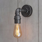 78765 Pipe 1 Light Wall Light Pewter