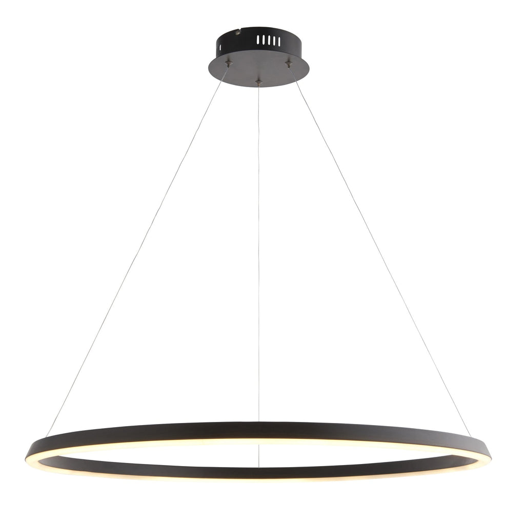 80628 Staten LED 1 Light Pendant Black White