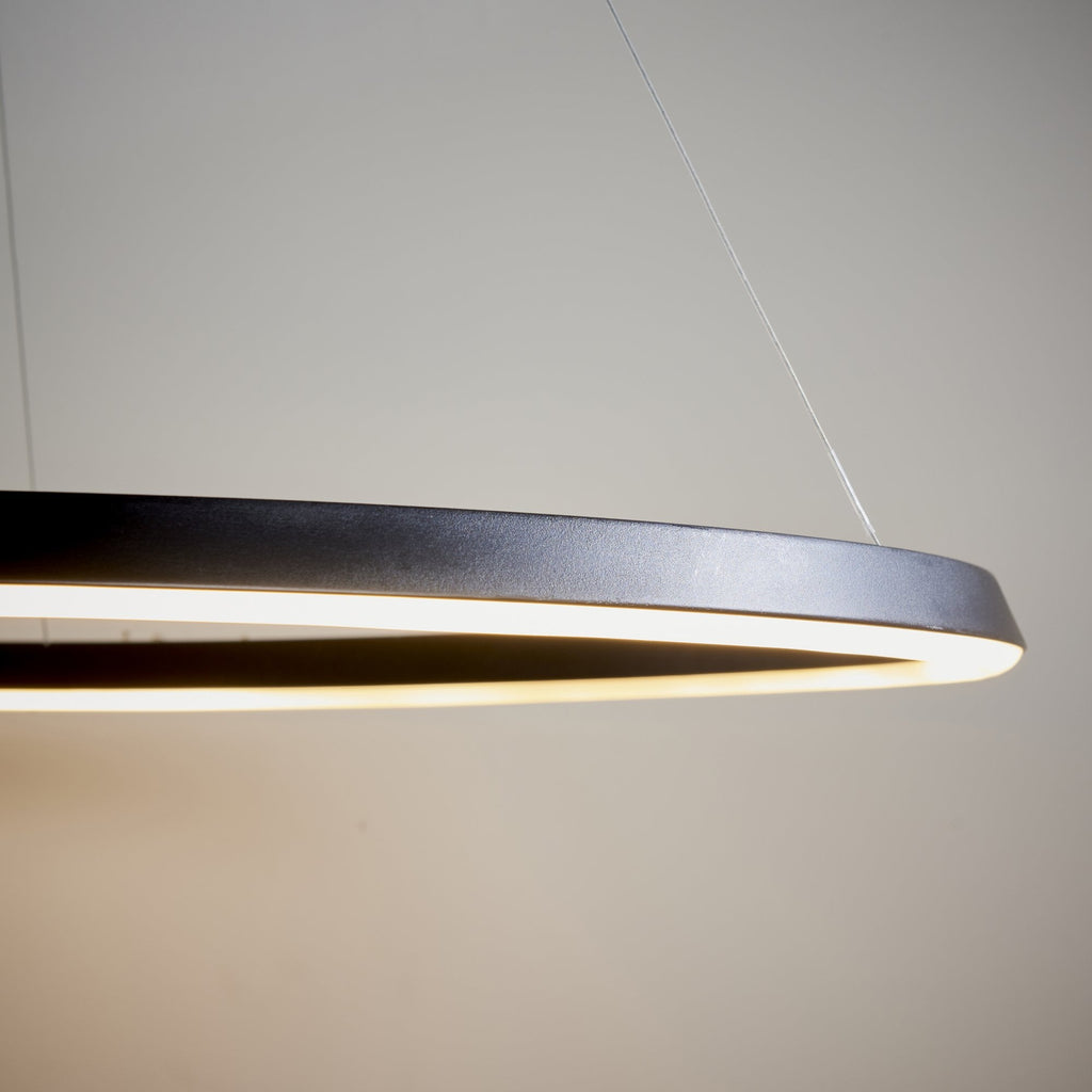 80628 Staten LED 1 Light Pendant Black White