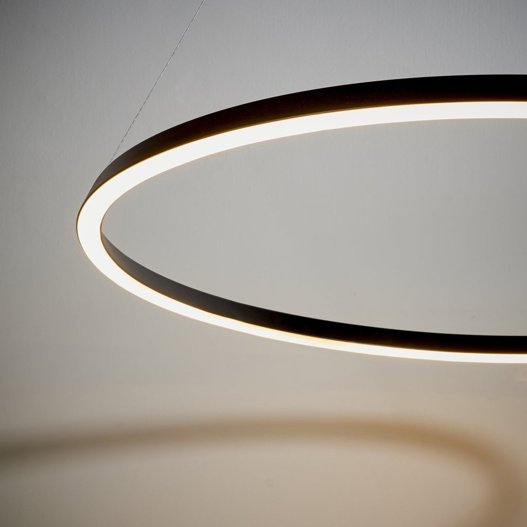 80628 Staten LED 1 Light Pendant Black White