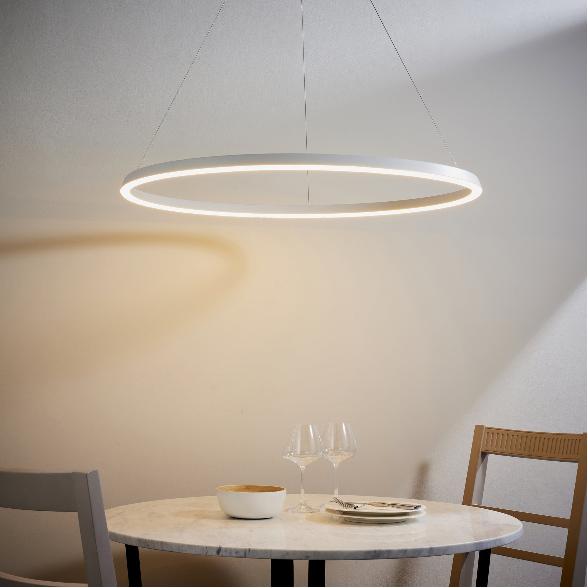 80629 Staten LED 1 Light Pendant White