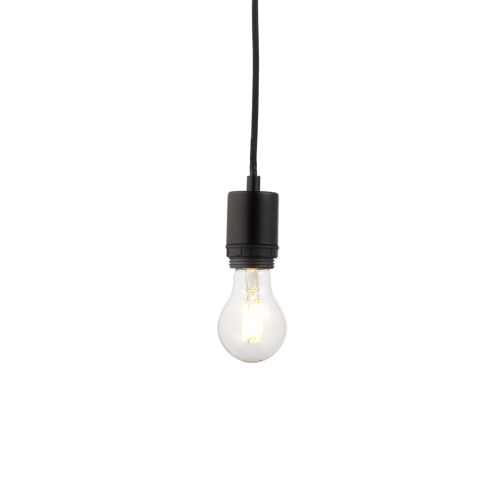 80637 Studio 1 Light Pendant Black