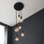 81535 Studio 6 Light Pendant Black (S)