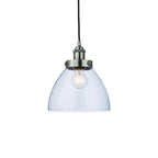91738 Hansen 1 Light Pendant Silver Clear