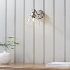 91739 Hansen 1 Light Wall Light Silver Clear
