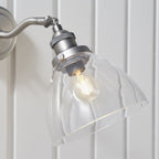 91739 Hansen 1 Light Wall Light Silver Clear