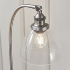 91740 Hansen 1 Light Table Lamp Silver Clear