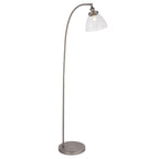 91741 Hansen 1 Light Floor Lamp Silver Clear