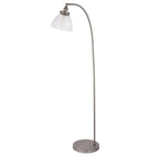 91741 Hansen 1 Light Floor Lamp Silver Clear