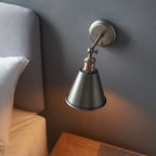 92866 Hal 1 Light Wall Light Pewter Copper
