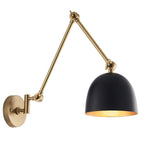 93142 Lehal 1 Light Wall Light Brass Black