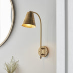93144 Radha 1 Light Wall Light Brass