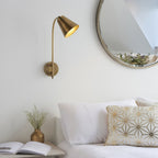 93144 Radha 1 Light Wall Light Brass