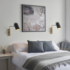 93145 Navren 1 Light Wall Light Brass Black
