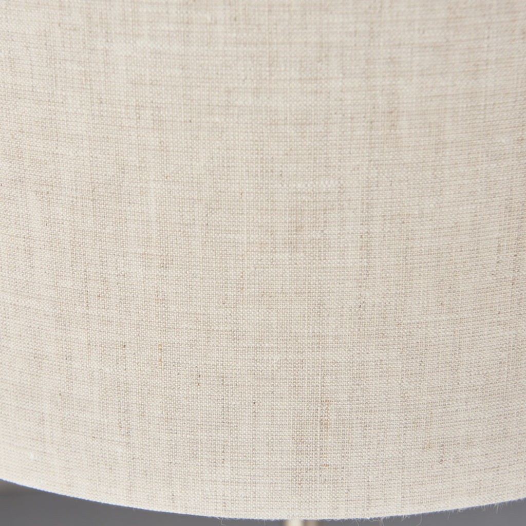 94369 Highclere 3 Light Table Lamp Chrome Linen