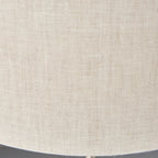 94369 Highclere 3 Light Table Lamp Chrome Linen
