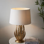 95037 Delphine 1 Light Table Lamp Gold Ivory