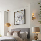 95040 Delphine 1 Light Wall Light Gold Ivory