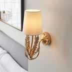 95040 Delphine 1 Light Wall Light Gold Ivory