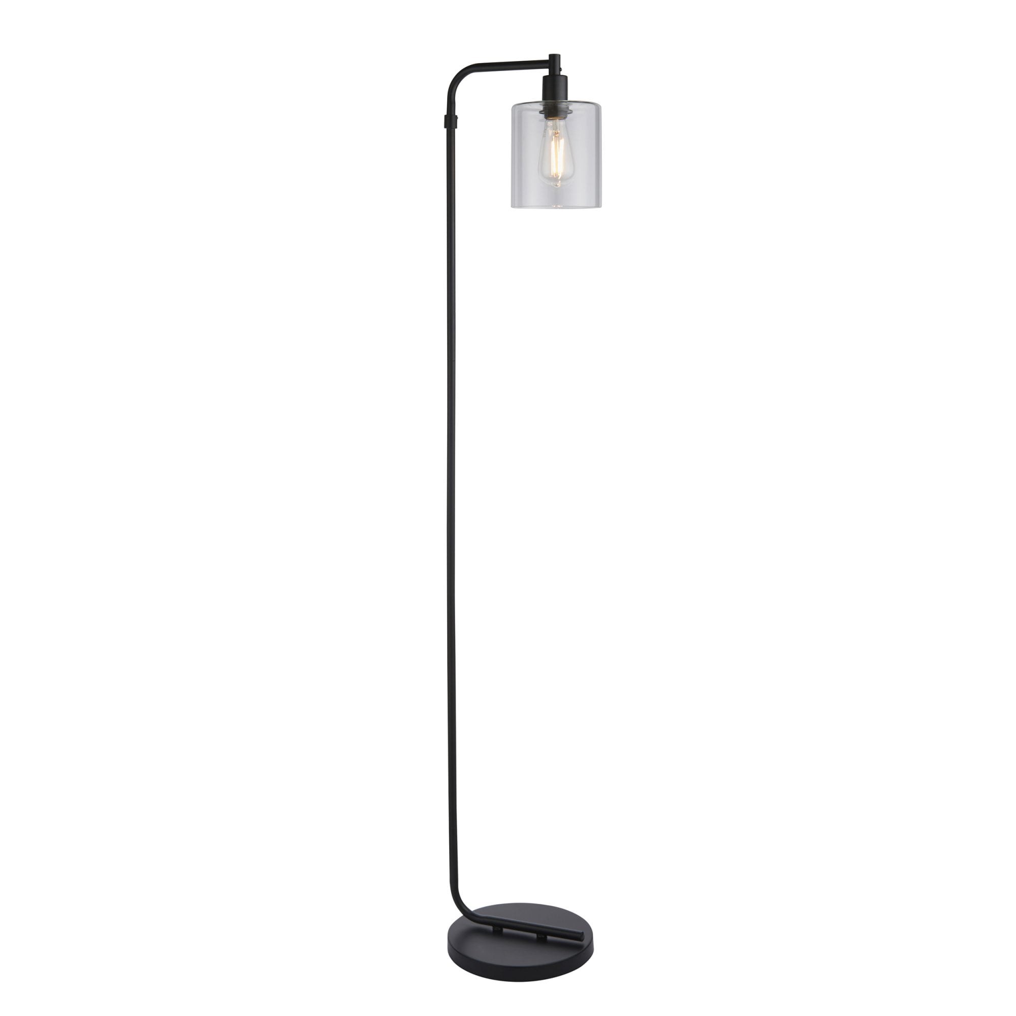 95456 Toledo 1 Light Floor Lamp Black Clear