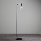 95456 Toledo 1 Light Floor Lamp Black Clear