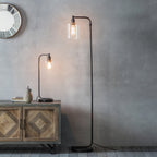 95456 Toledo 1 Light Floor Lamp Black Clear