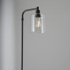 95456 Toledo 1 Light Floor Lamp Black Clear