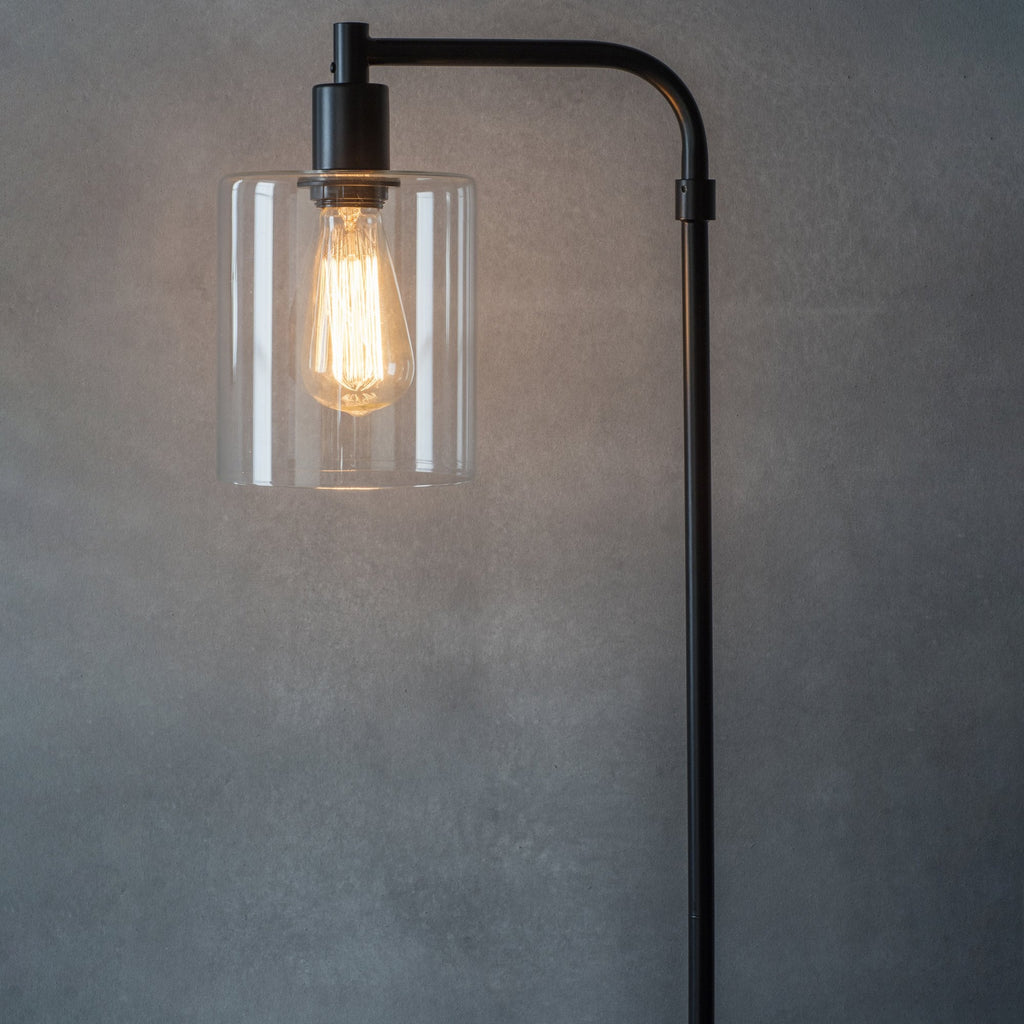 95456 Toledo 1 Light Floor Lamp Black Clear