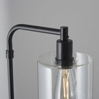 95456 Toledo 1 Light Floor Lamp Black Clear