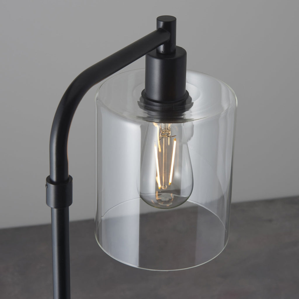 95456 Toledo 1 Light Floor Lamp Black Clear