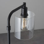 95456 Toledo 1 Light Floor Lamp Black Clear