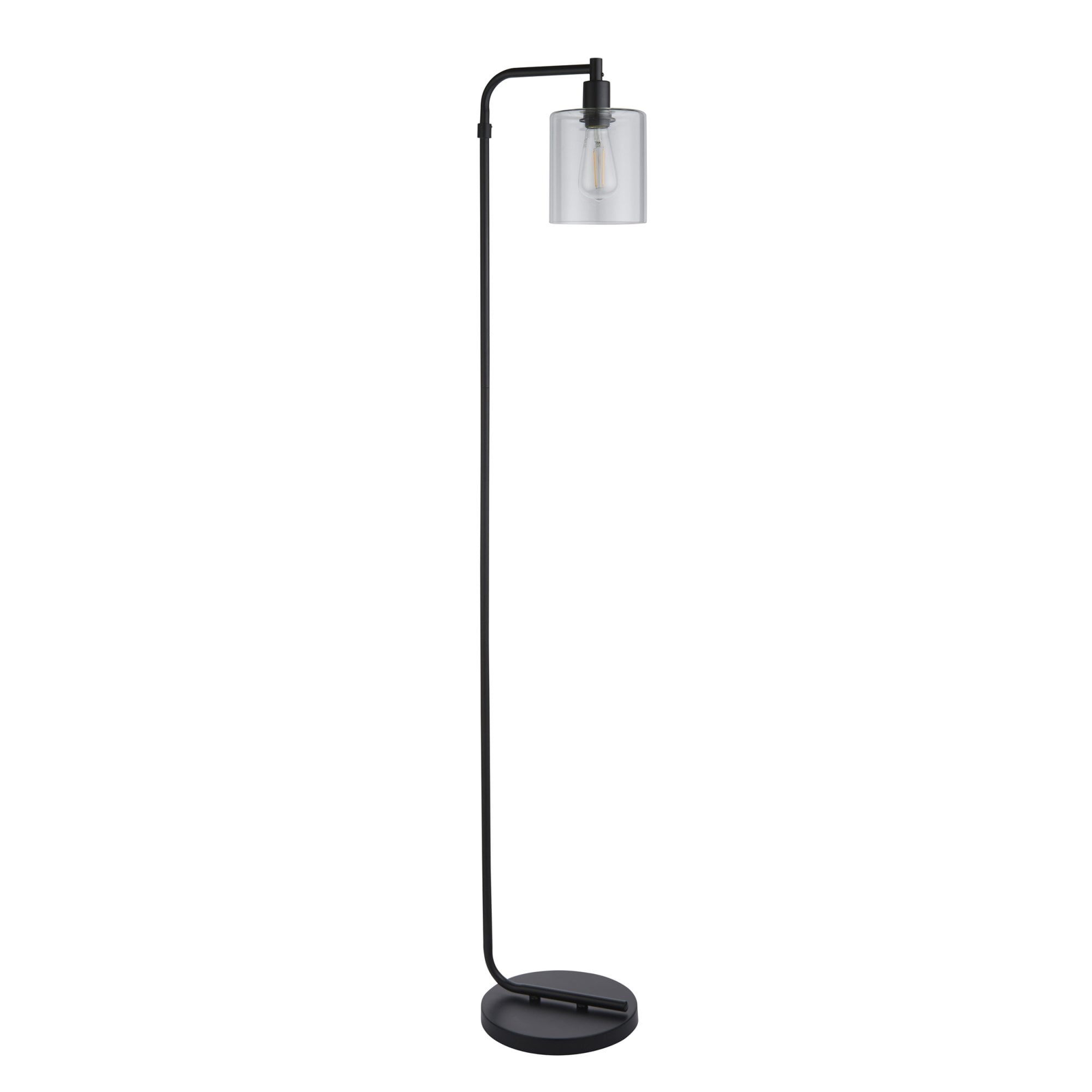 95456 Toledo 1 Light Floor Lamp Black Clear