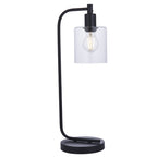 95457 Toledo 1 Light Table Lamp Black Clear