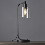 95457 Toledo 1 Light Table Lamp Black Clear