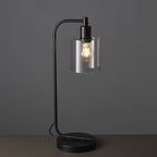 95457 Toledo 1 Light Table Lamp Black Clear
