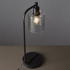 95457 Toledo 1 Light Table Lamp Black Clear