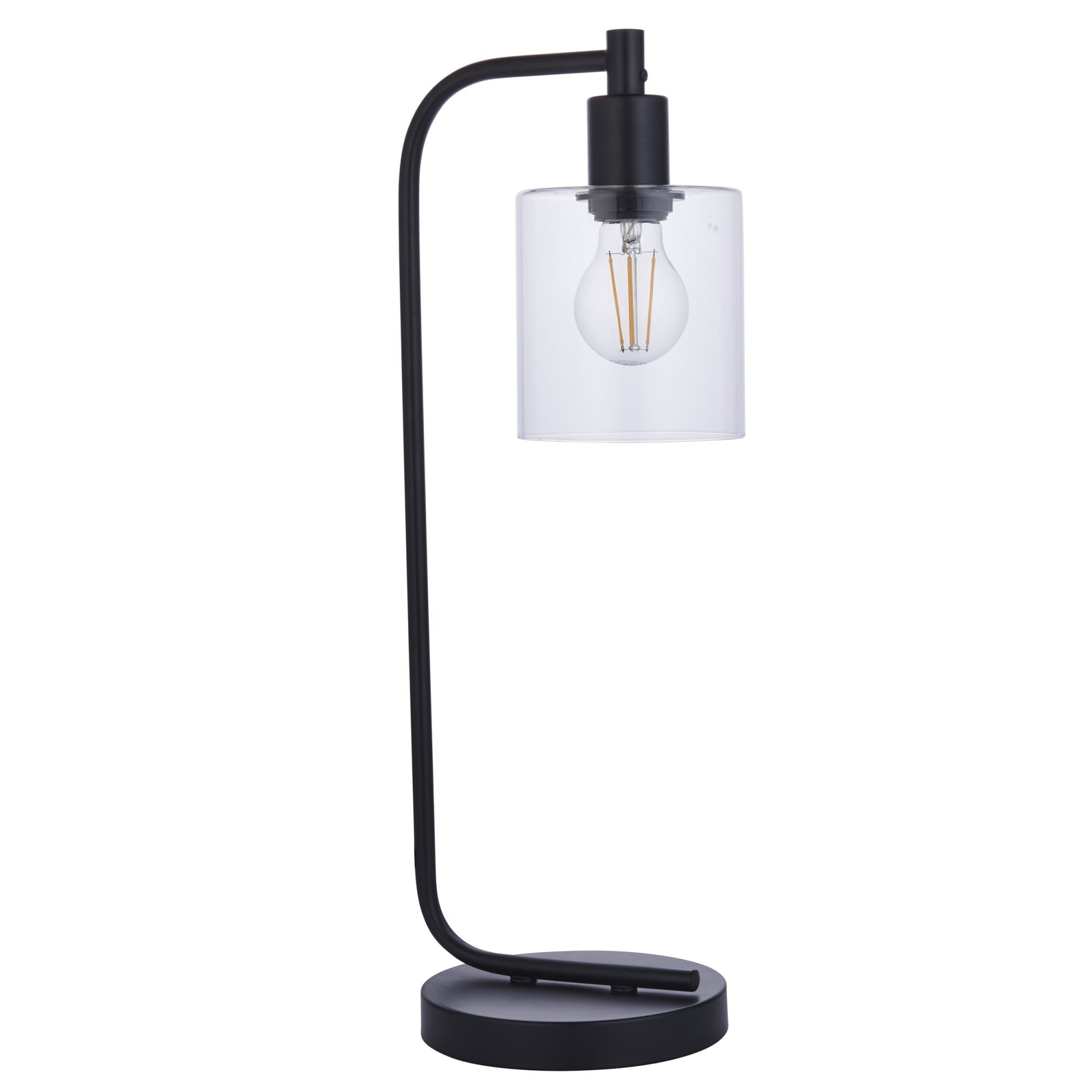 95457 Toledo 1 Light Table Lamp Black Clear