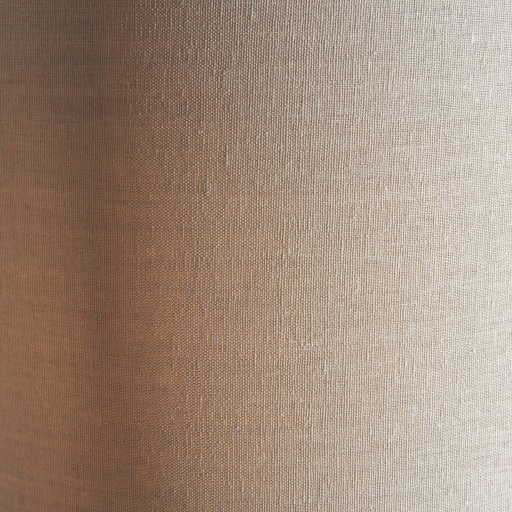 95466 Fraser 1 Light Floor Lamp Brass Linen